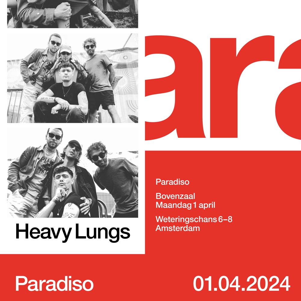 Paradiso, Amsterdam, NL tour poster
